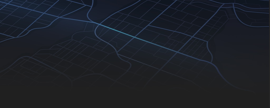 Mapa sinalizando "Onde Estamos" indicando a concessionária Chevrolet